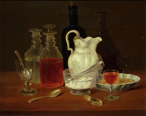 Nature morte avec carafes